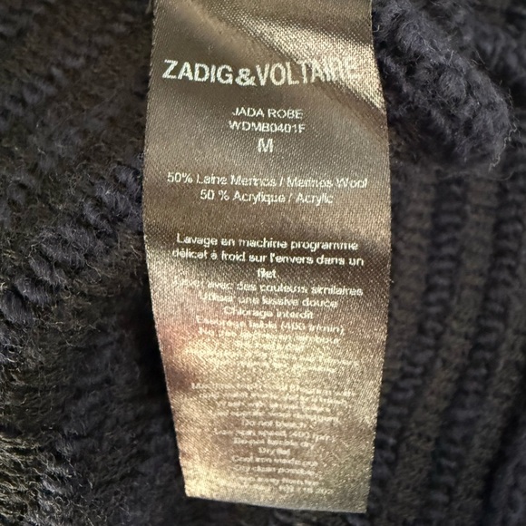 Zadig & Voltaire Distressed Striped Sweater Dress - Picture 7 of 8